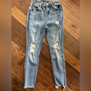 American Eagle Women’s Mom Jean Distressed Blue Jeans - size 4